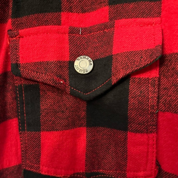 Tommy Bahama Red/Black Buffalo Flannel Jacket Boys XXL (16) - EUC! - Picture 5 of 5